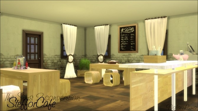 Sims 4 Steffor Cafe 2T4 conversion by DalaiLama at The Sims Lover