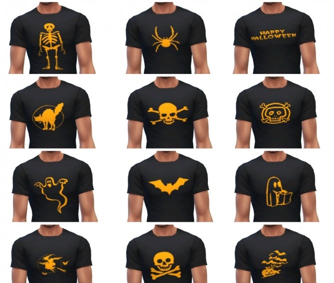 Sims 4 Male Halloween t shirts at Maimouth Sims4