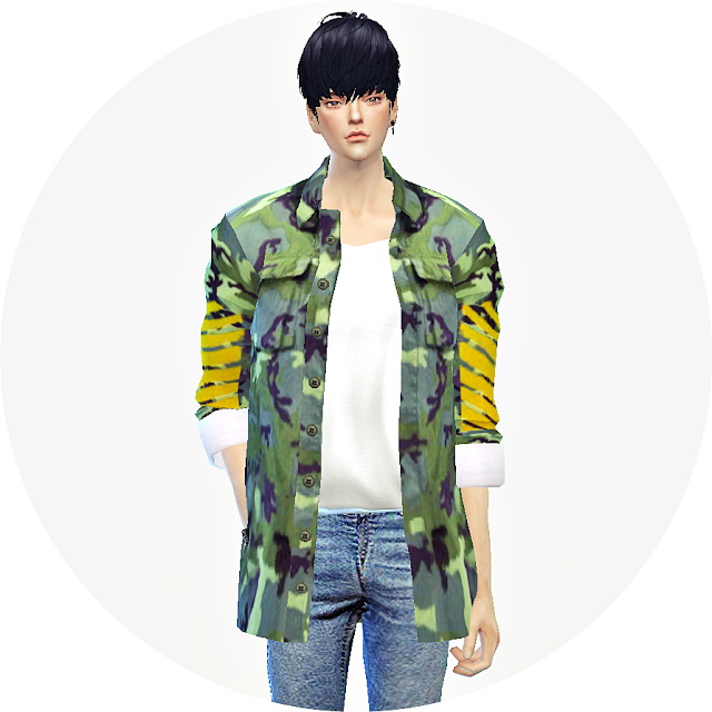 Sims 4 ACC military jacket female at Marigold