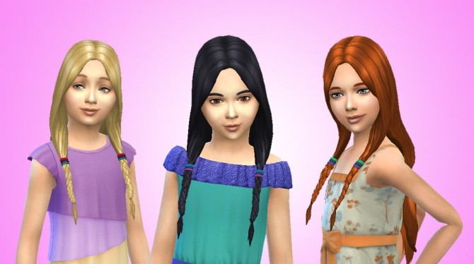 Sims 4 Sunset Hair for Girls at My Stuff