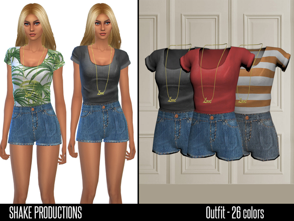 Sims 4 Outfit by ShakeProductions at TSR