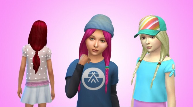 Sims 4 Sunset Hair for Girls at My Stuff