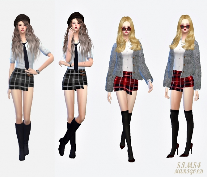 Wrap skirts at Marigold » Sims 4 Updates