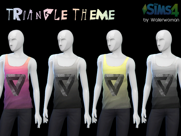 Sims 4 RAAAW Tank Tops for males by Waterwomen at Akisima
