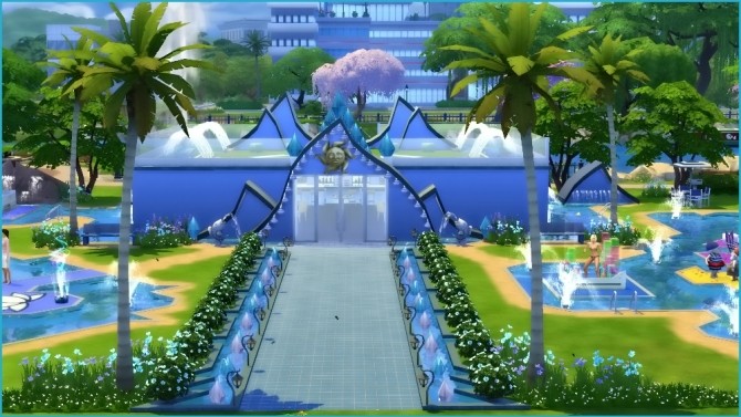 Sims 4 The Blue Lagoon aquapark by fatalist at ihelensims