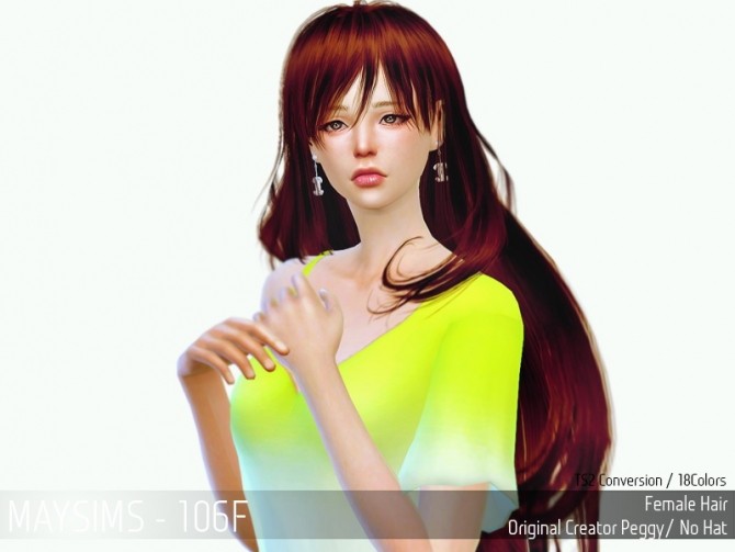 Sims 4 Hair 106F (Peggy) at May Sims