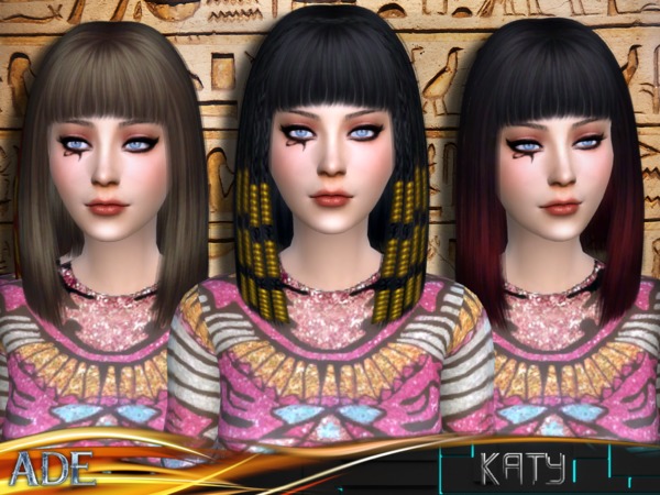 Sims 4 Ade Katy hair by Ade Darma at TSR