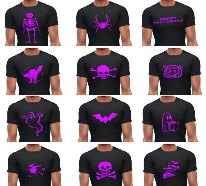 Sims 4 Male Halloween t shirts at Maimouth Sims4