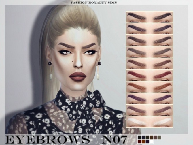 Sims 4 Eyebrows N07 at Fashion Royalty Sims