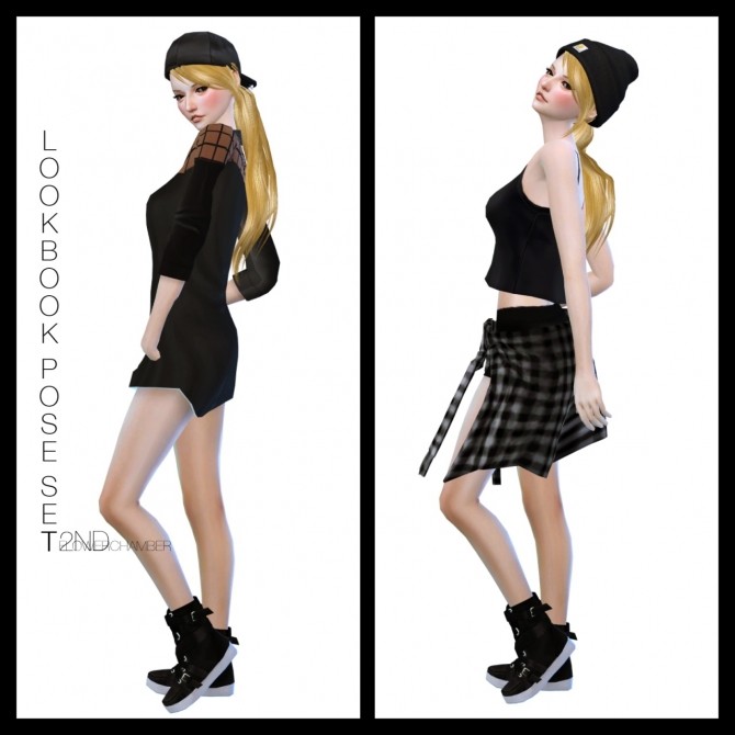 Sims 4 Lookbook Pose Set 2nd at Flower Chamber