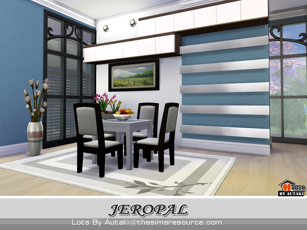 Sims 4 Jeropal Modern Design house by autaki at TSR