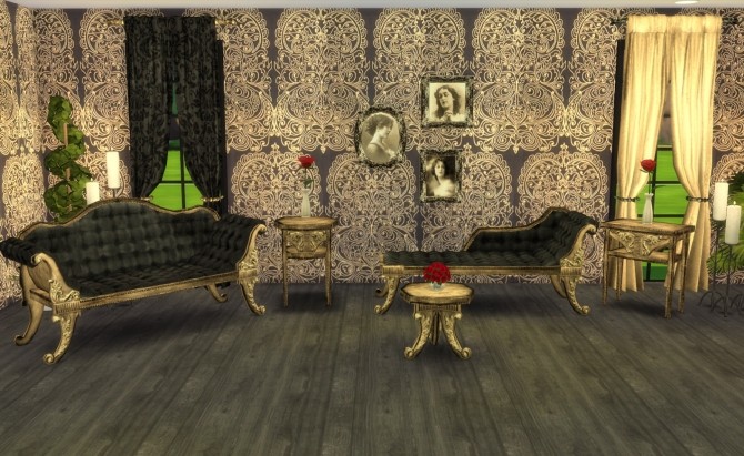 Sims 4 ADELE Victorian Gothic Set Recolors by Ilona at My little The Sims 3 World