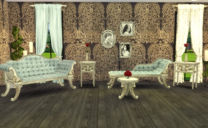 Sims 4 ADELE Victorian Gothic Set Recolors by Ilona at My little The Sims 3 World