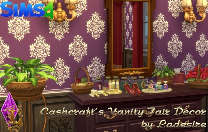 Sims 4 Cashcrafts Vanity Fair Decor at Ladesire