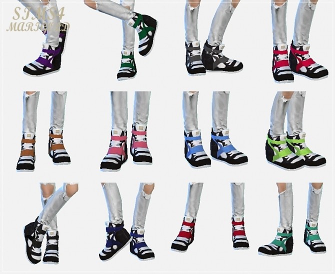 Sims 4 Male high top sneakers at Marigold