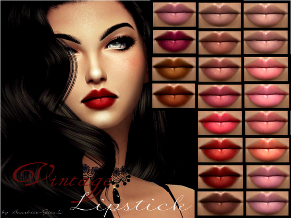 Sims 4 Vintage Lipstick by Baarbiie GiirL at TSR