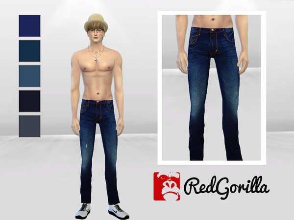 Sims 4 Individuality Denim Jeans by McLayneSims at TSR