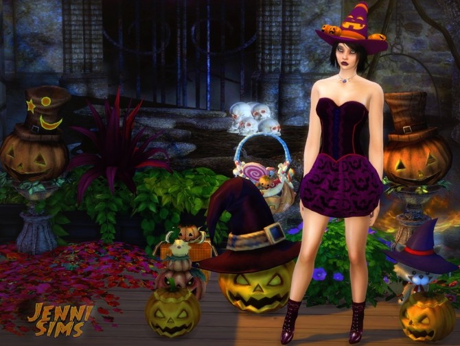 Sims 4 Decoration Happy Halloween at Jenni Sims