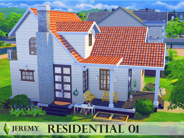 Sims 4 Residential house 01 by jeremy sims92 at TSR