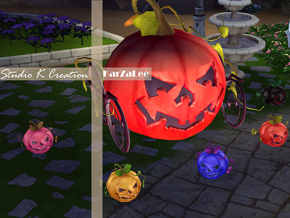 Sims 4 Big Pumpkin Deco + mini light at Studio K Creation