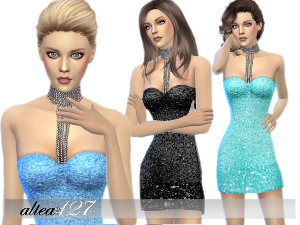 Sims 4 Sheath Dress by altea127 at TSR
