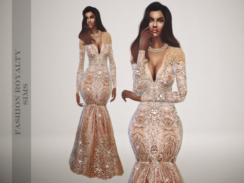 Sims 4 Marchesa Resort 2016 Royalty Gown at Fashion Royalty Sims