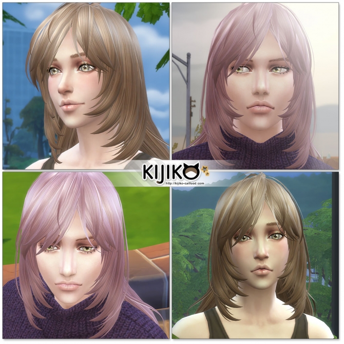 Long Layered Hair for males at Kijiko » Sims 4 Updates