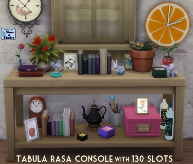 Sims 4 Tabula Rasa console with 130 slots at Sims 4 Studio