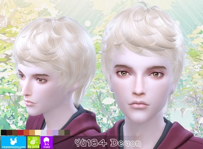 Sims 4 YU184 Devon hair at Newsea Sims 4