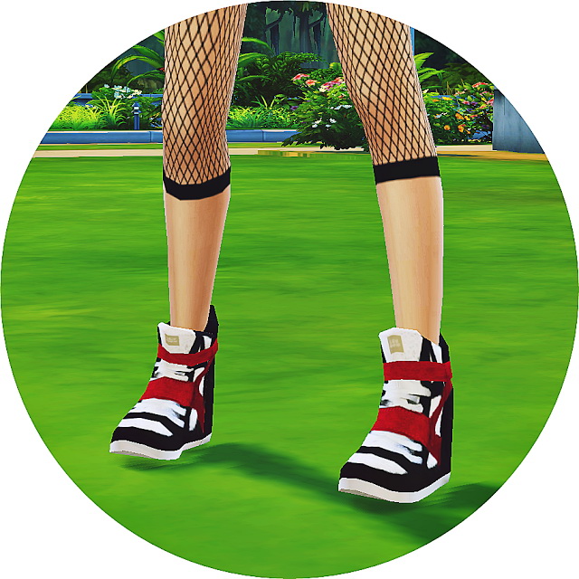 Sims 4 Female wedge sneakers at Marigold