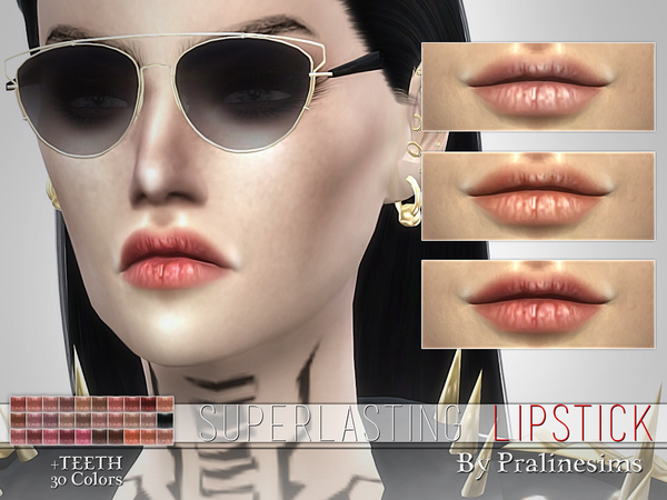 Sims 4 Superlasting Lipstick N22 by Pralinesims at TSR