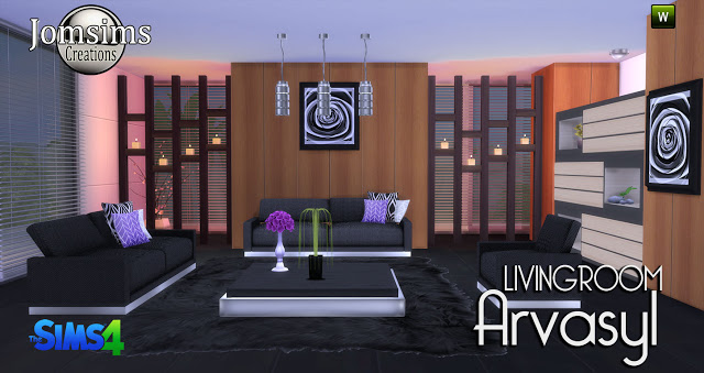 Sims 4 Arvasyl livingroom at Jomsims Creations