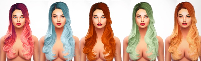 Sims 4 Skysims Hair 084 Retexture at S4 Models