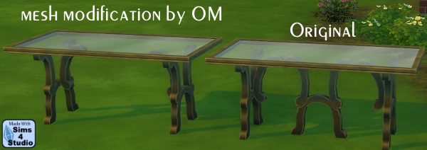 Sims 4 Sleeker Iron Oasis table at Sims 4 Studio