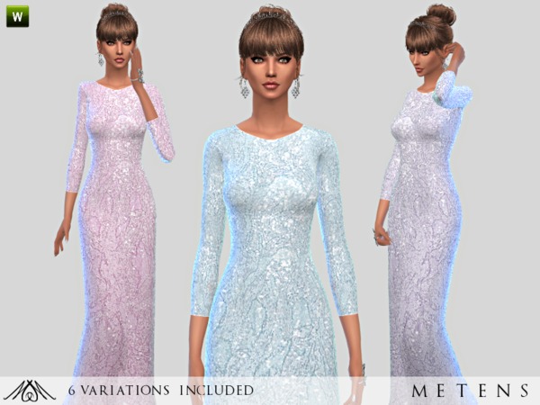 Sims 4 Magic gown by Metens at TSR