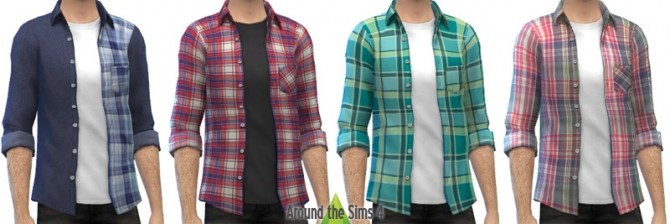Shirts for males by Sandy at Around the Sims 4 » Sims 4 Updates