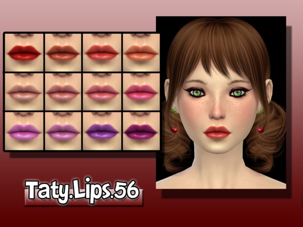 Sims 4 Lips 56 by Taty at TSR