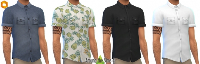 Shirts for males by Sandy at Around the Sims 4 » Sims 4 Updates