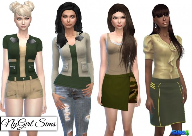 Sims 4 Fall Military Collection at NyGirl Sims