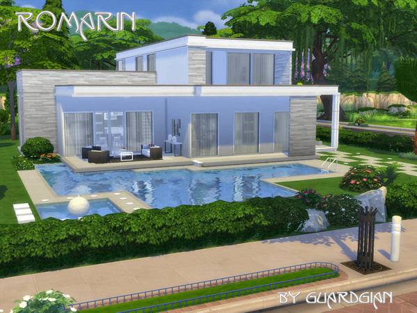 Sims 4 Romarin house by Guardgian at TSR