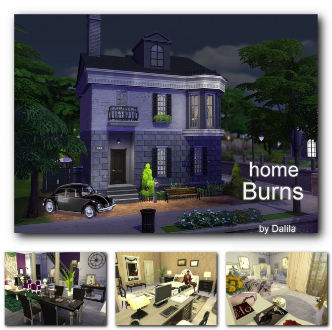 Sims 4 Burns home at Architectural tricks from Dalila