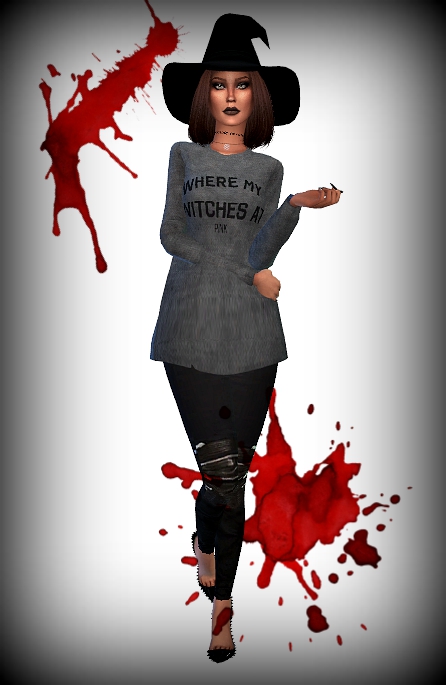 Sims 4 Halloweenie Gift Part 1 sweatshirts at LindseyxSims