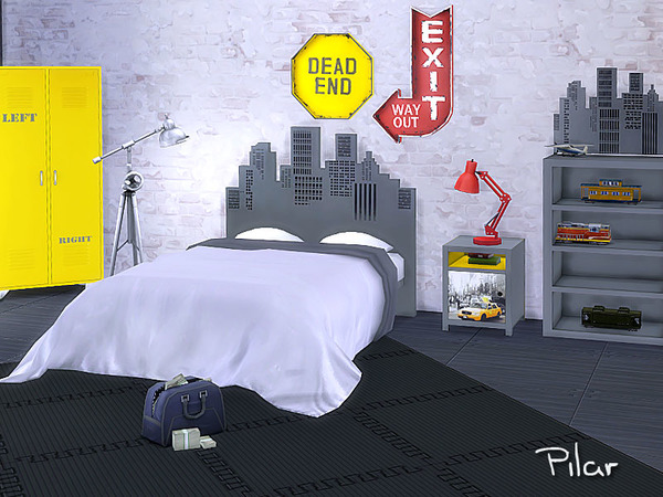 Sims 4 SkyWalk Bedroom by Pilar at TSR