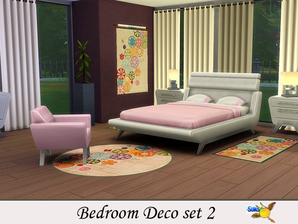 Sims 4 Bedroom Deco Set 2 by Evi at TSR