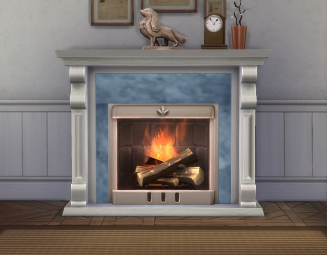 Sims 4 Victoriette Fireplace by plasticbox at TSR