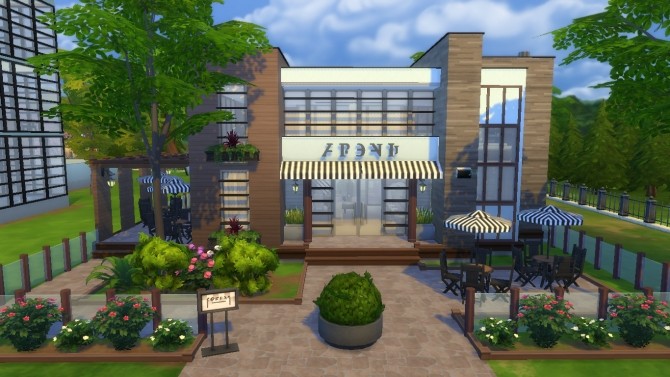 Sims 4 Crestas Bar & Cafe by RayanStar at Mod The Sims