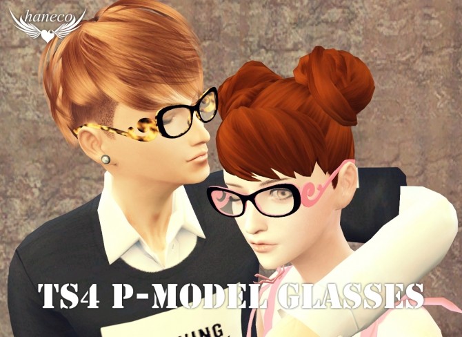 Sims 4 P Model glasses at HANECO’S BOX