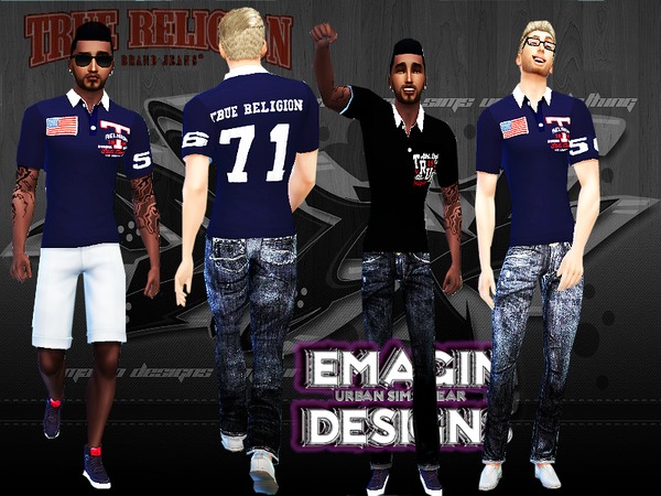 Sims 4 Polo Shirts Men by emagin360 at TSR