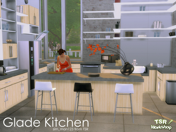 Sims 4 Glade Kitchen by sim man123 at TSR