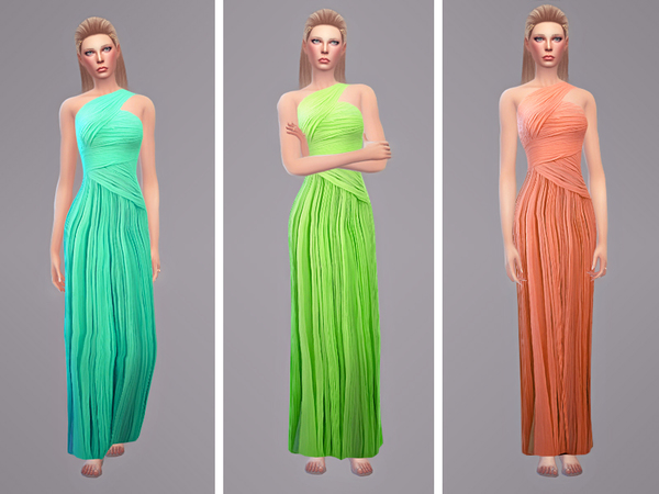 Sims 4 Athena Dress by tangerinesimblr at TSR